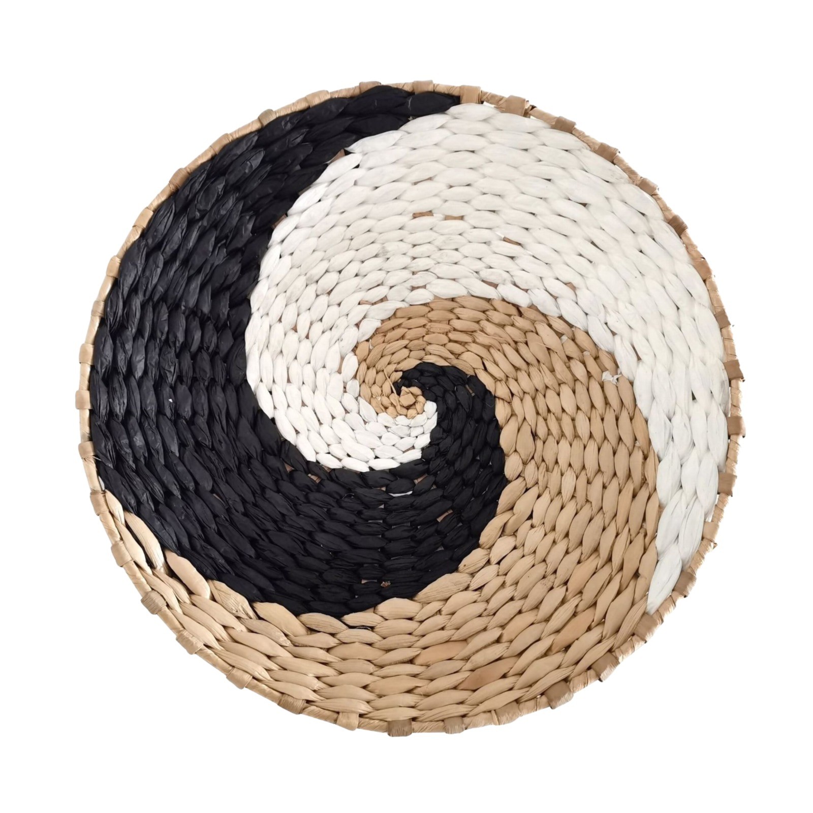 Clearance sales today deals,Wall Basket Decor Boho Wall Hanging Decor Rattan Wall Decor Flat Round Wicker Woven Macrame Tapestry Wall Basket Serving Tray Art Handmade Set For Room Bedroom Living Room